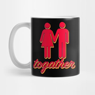 togather lovely t-shirt Mug